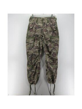 Abercrombie & Fitch Pants 0 Cargo Y2K Paratrooper Military Side Tabs